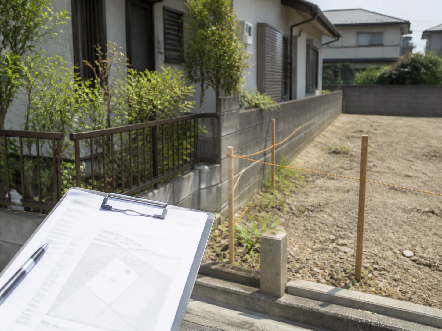 底地の土地外観と借地関係の確認資料
